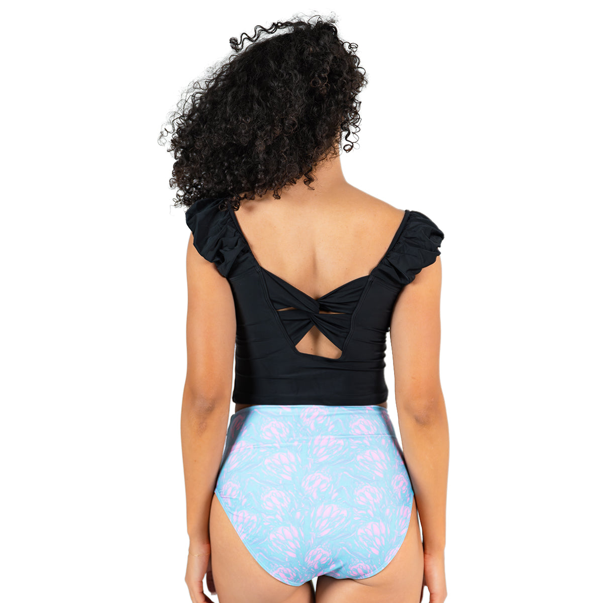 Puffy Sleeve Tankini Top