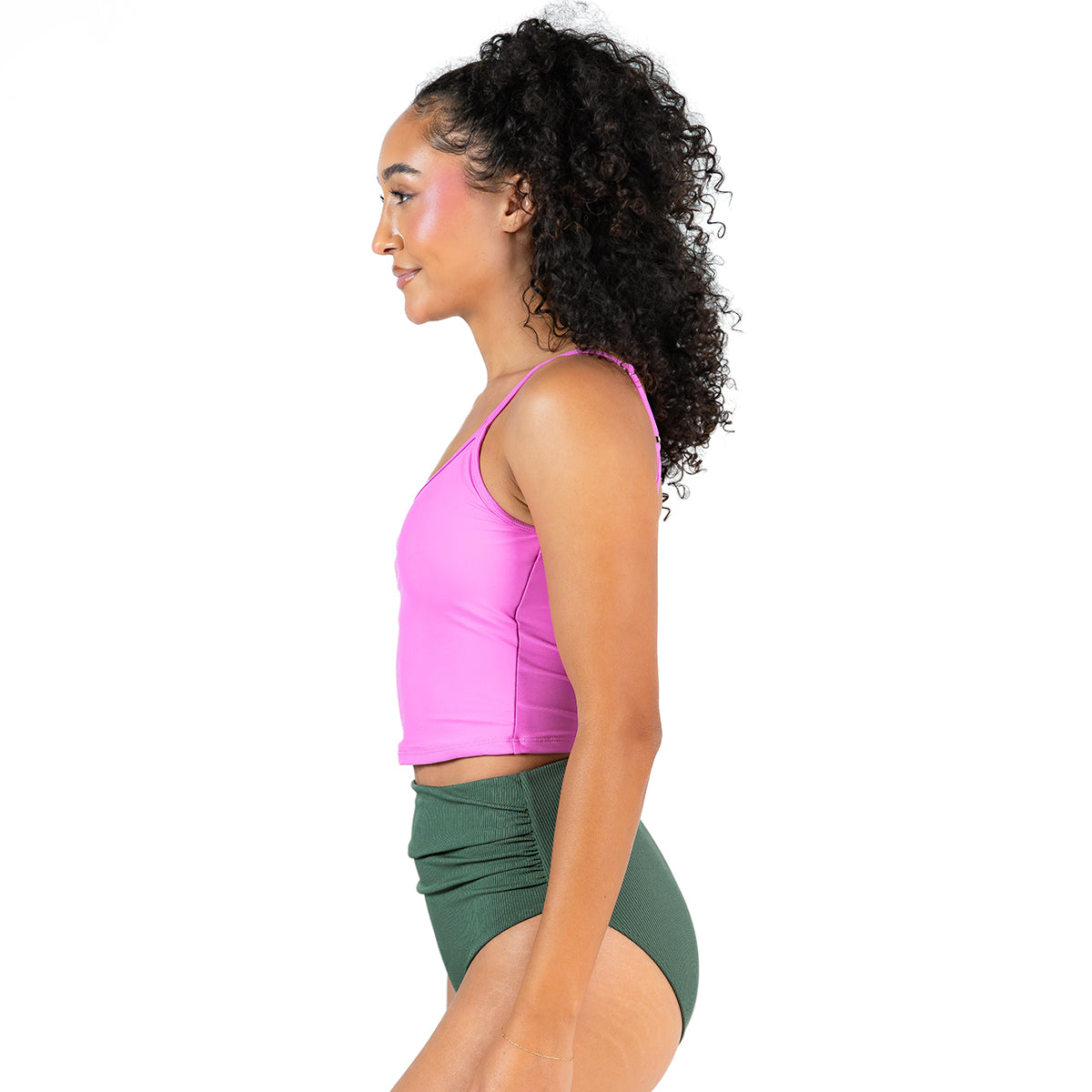 Ruched High Cut Seamless Bottoms