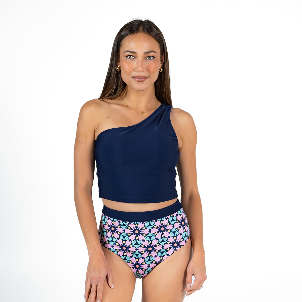 Single Shoulder Tankini Top, thumbnail image 15 of 50