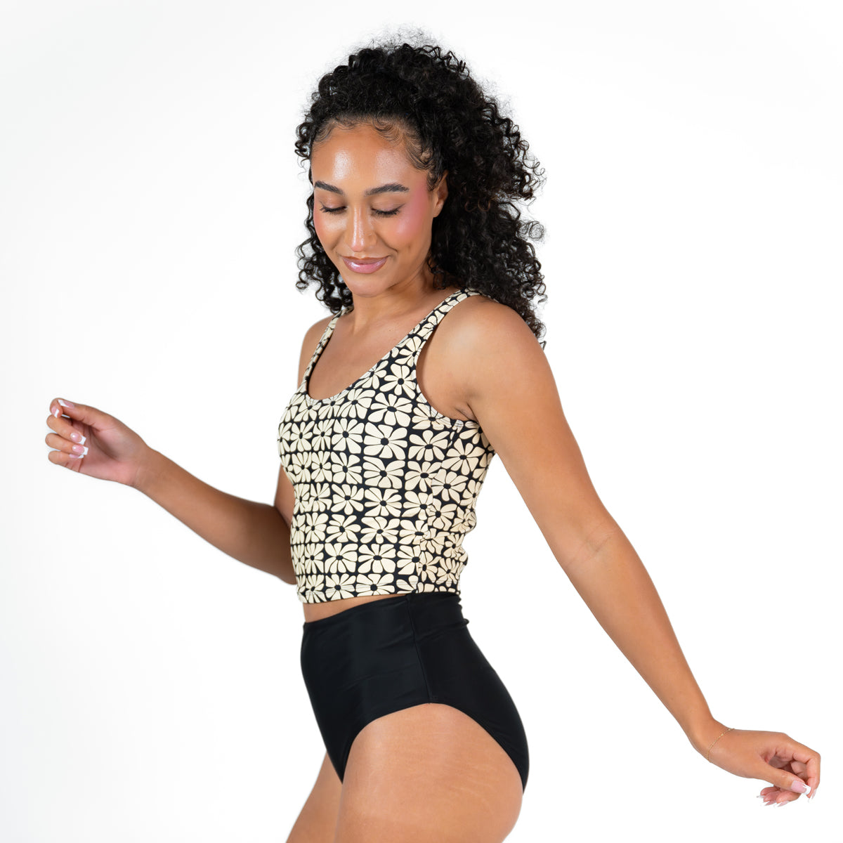 Triple Bow Back Tankini Top