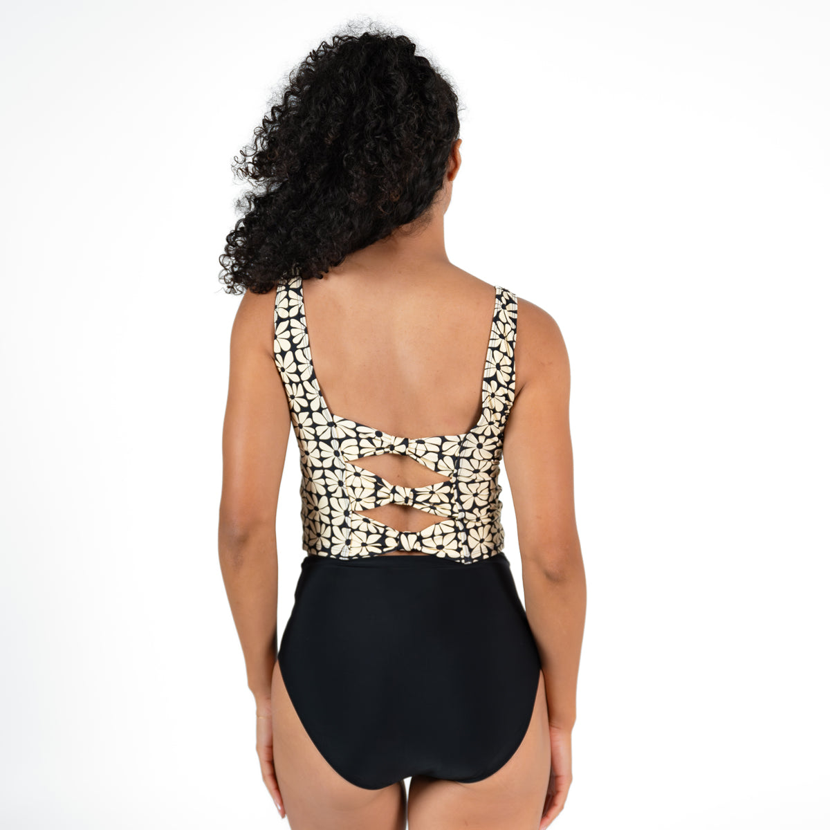 Triple Bow Back Tankini Top