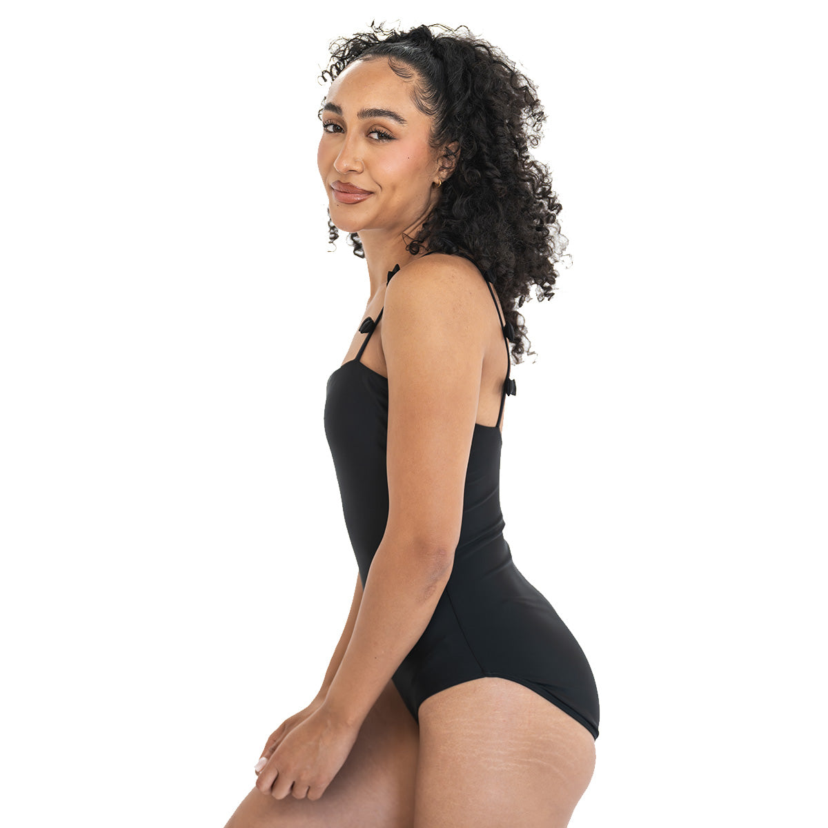 Repeating Bow One Piece Swimsuit