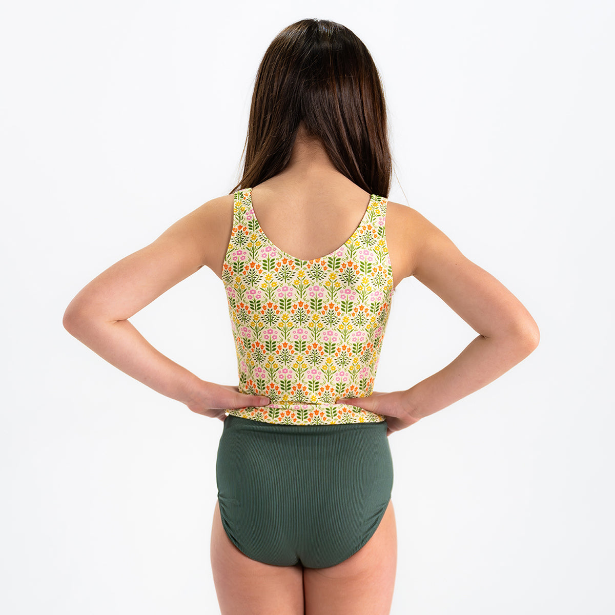 V Neck Tankini Top (Girls)