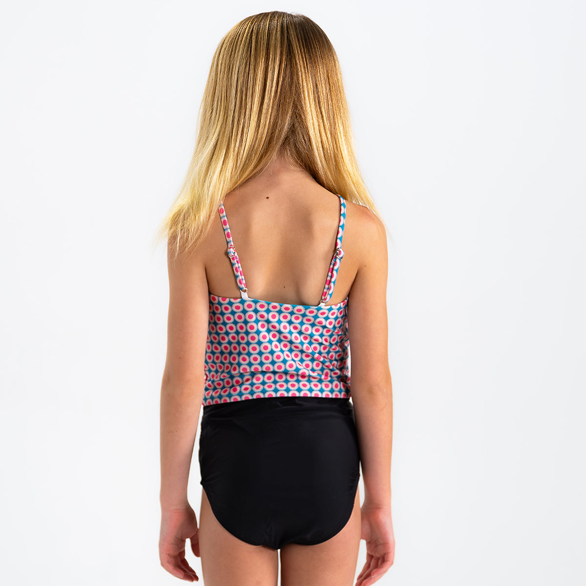 High Neck Crop Tankini Top (Girls)