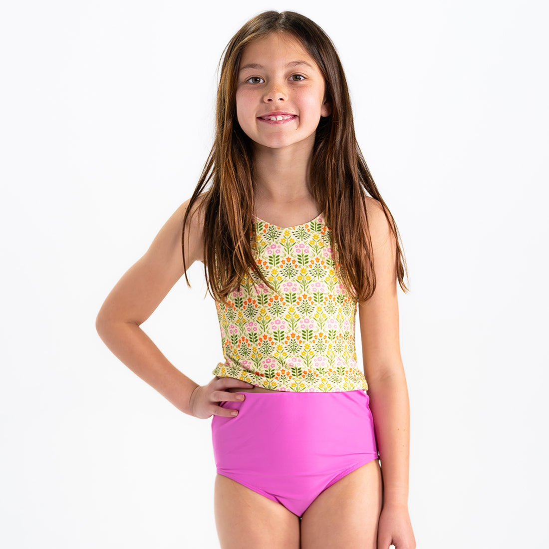 V Neck Tankini Top (Girls)