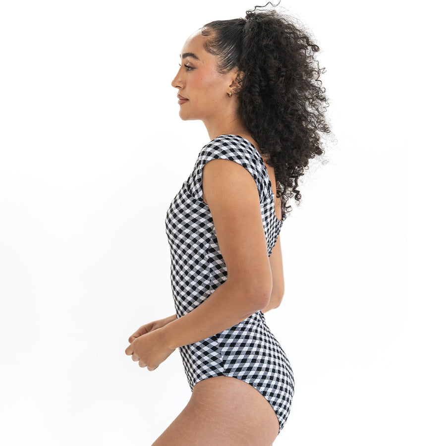 Alternate view of Drop Sleeve One Piece Swimsuit by Janela Bay