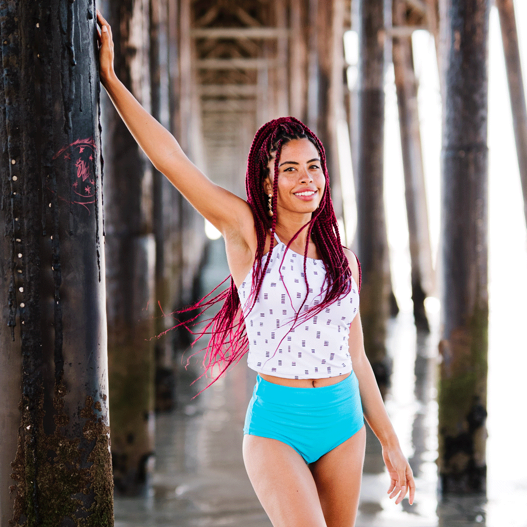 High Neck Tankini Top