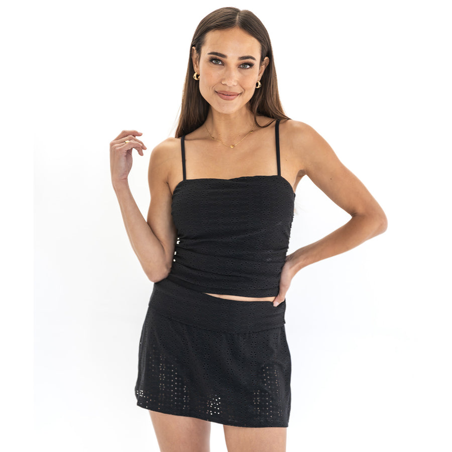 Alternate view of Fold Over Swim Skirt (Short) by Janela Bay