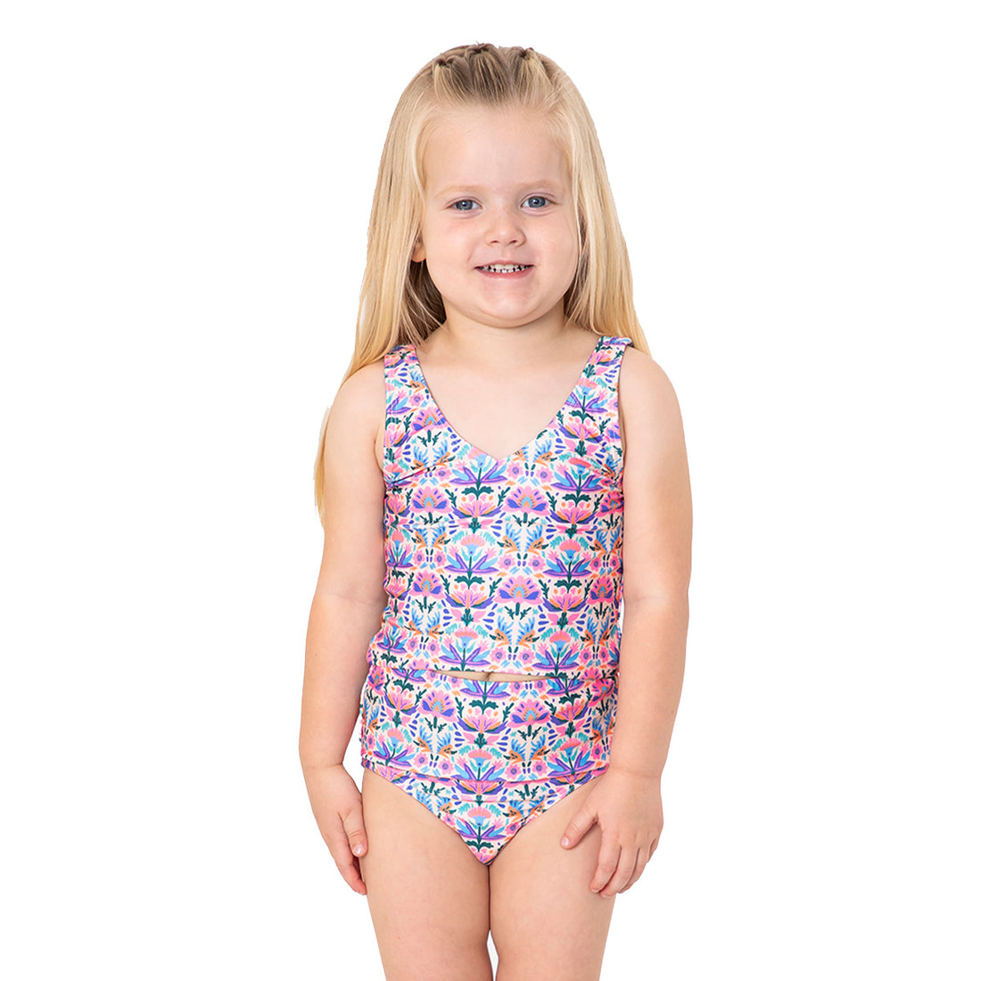 Original High Waist Bottoms (Girls), Mango Blossom / 2T, alternate product image by Janela Bay