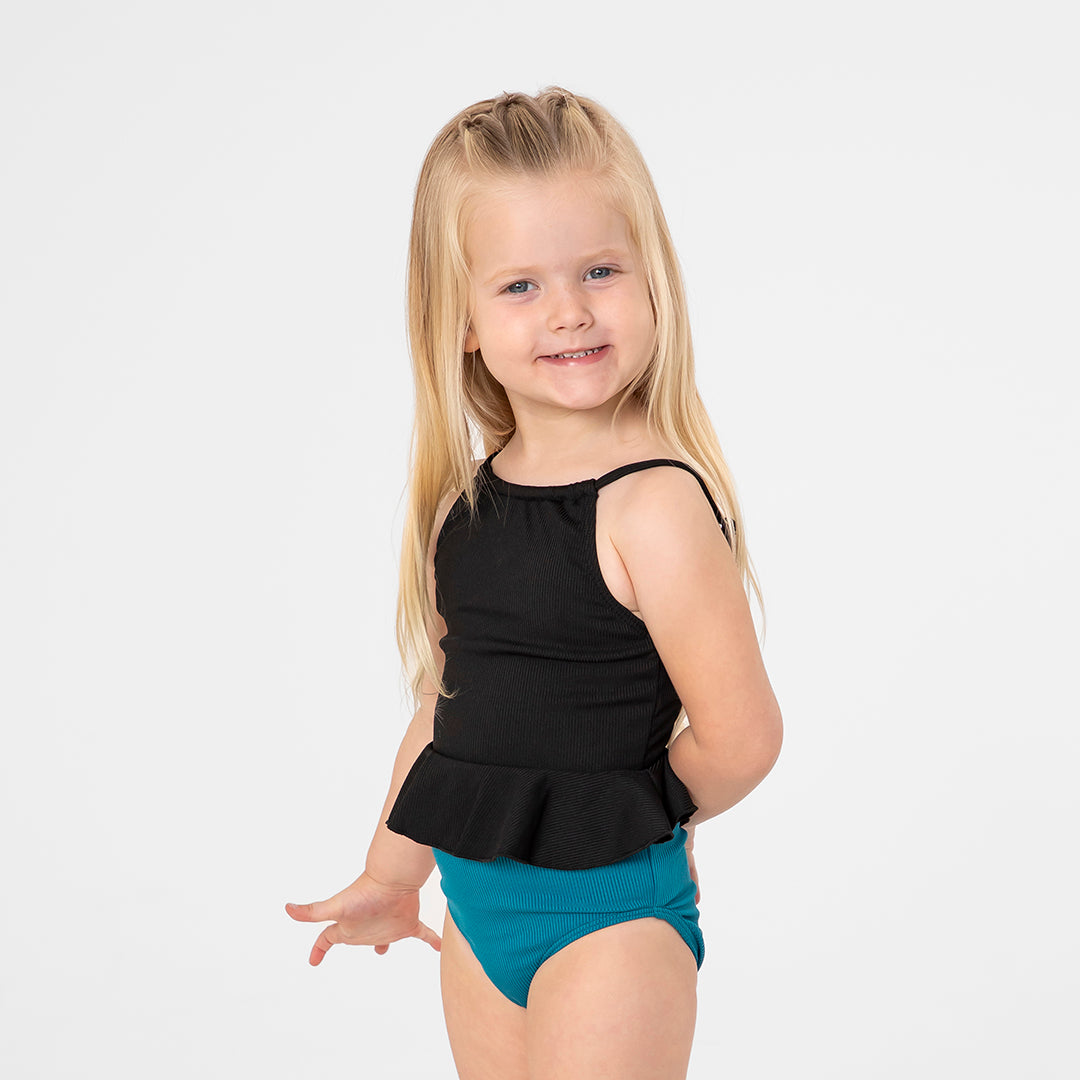 High Neck Peplum Tankini Top (Girls)
