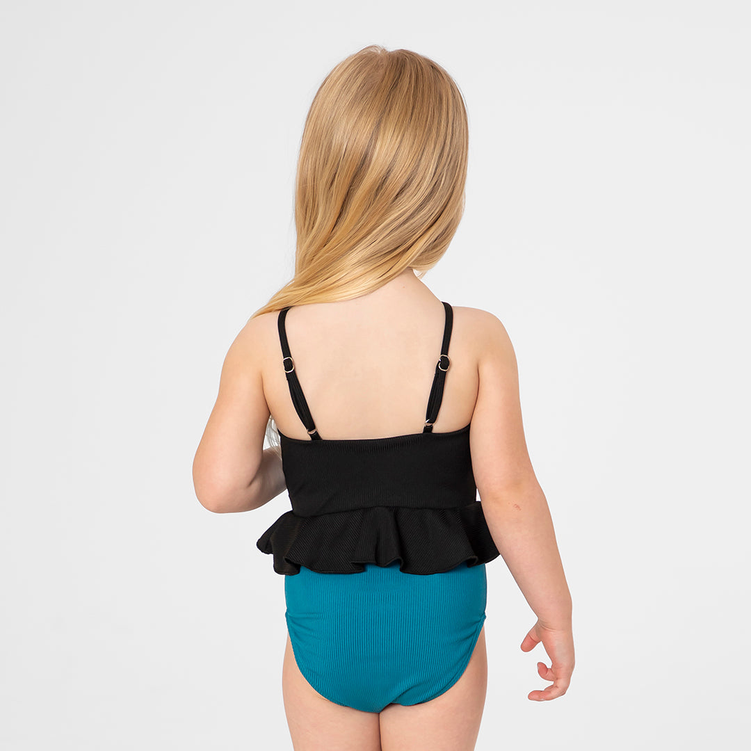 High Neck Peplum Tankini Top (Girls)