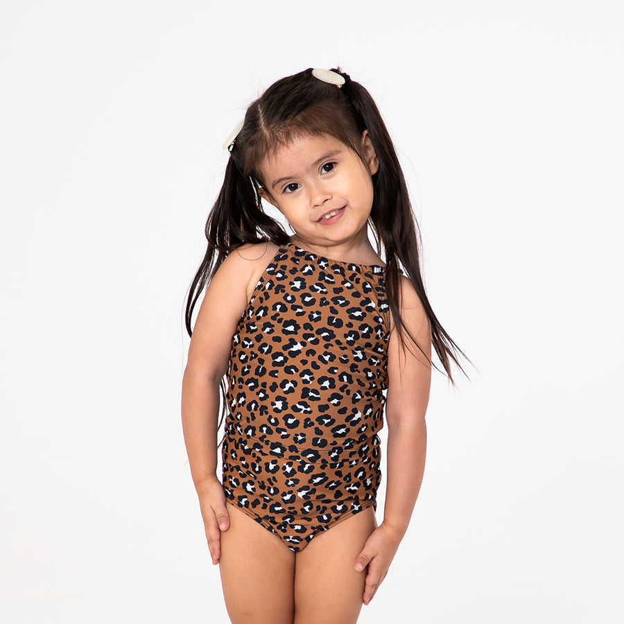 Alternate view of High Neck Tankini Top (Girls) by Janela Bay