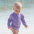 Long Sleeve Rash Guard One Piece Swimsuit (Girls)