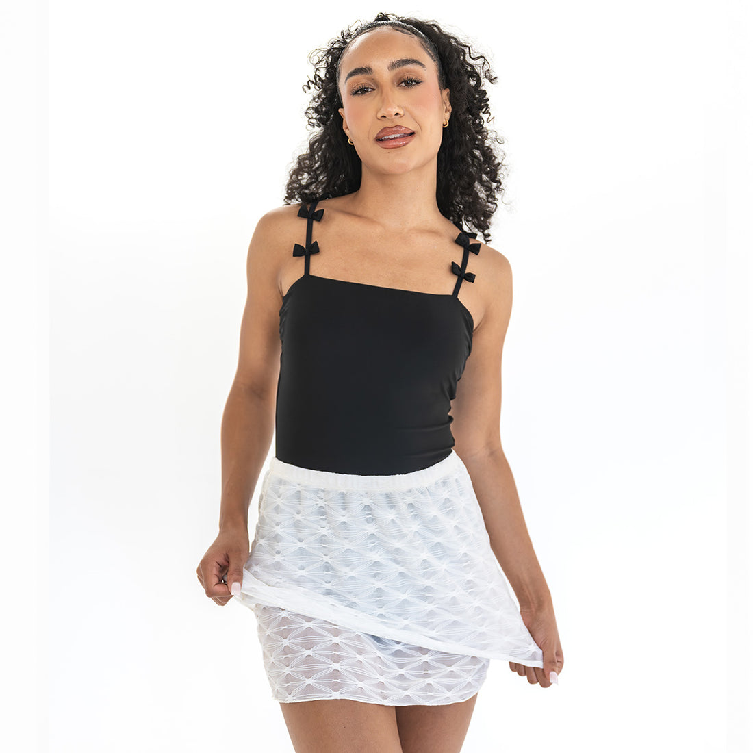 Mesh Double Layer Skirt by Janela Bay