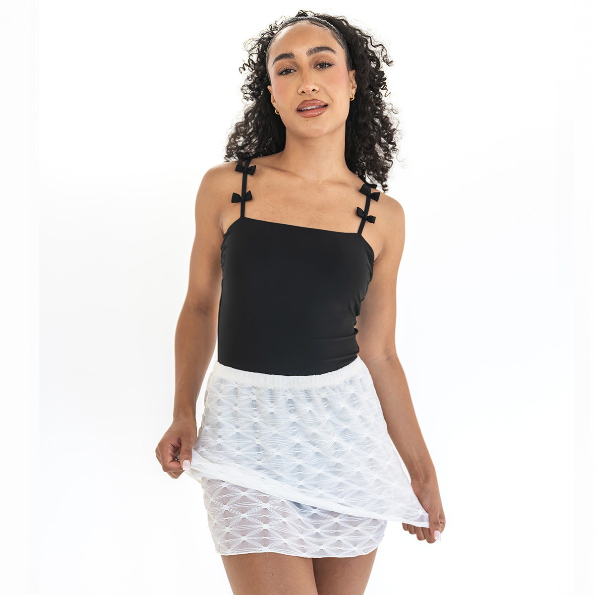 Mesh Double Layer Skirt