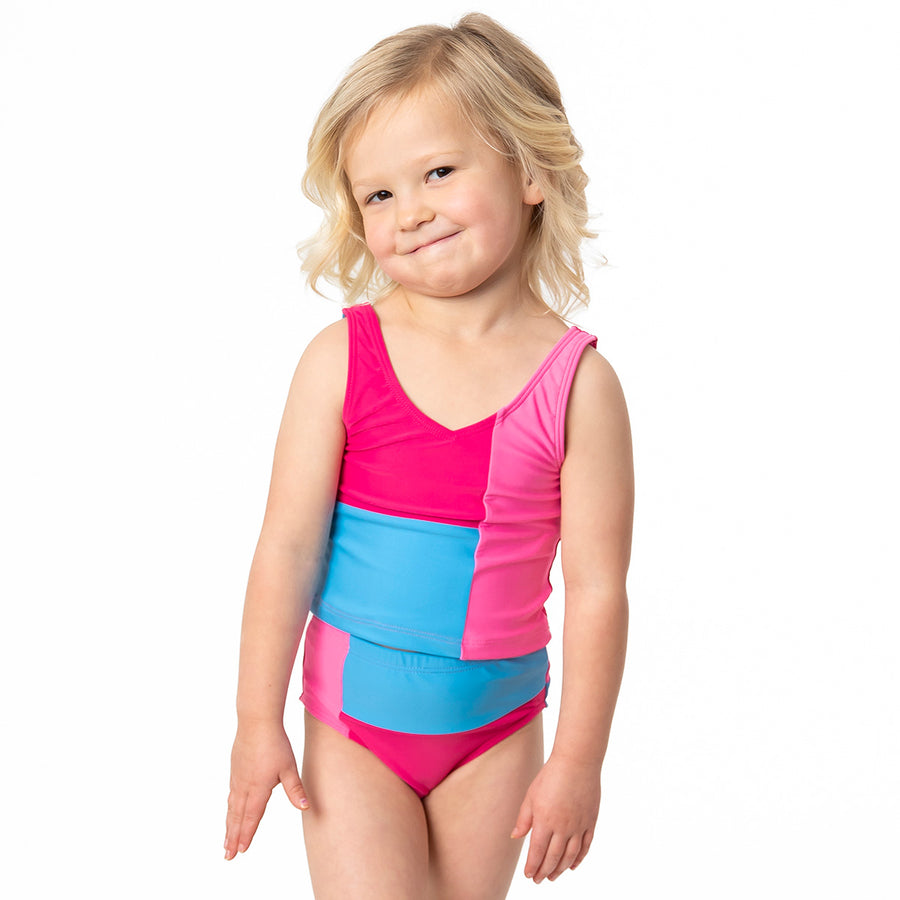 Alternate view of V Neck Tankini Top (Girls) by Janela Bay