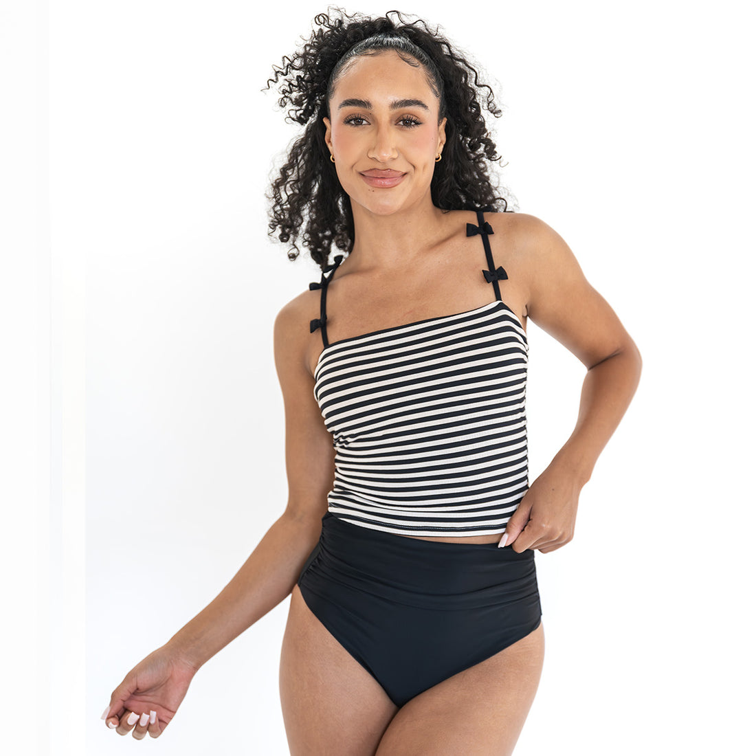Repeating Bow Tankini Top by Janela Bay