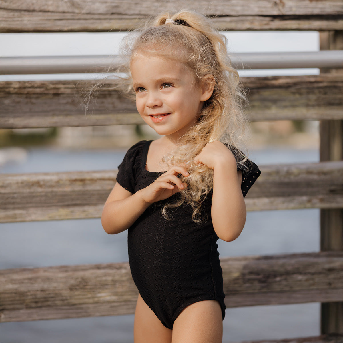 Ruffle Sleeve One Piece (Girls)