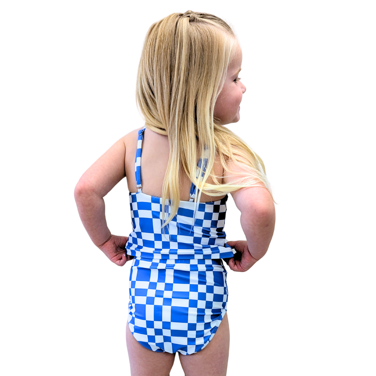 High Neck Crop Tankini Top (Girls)