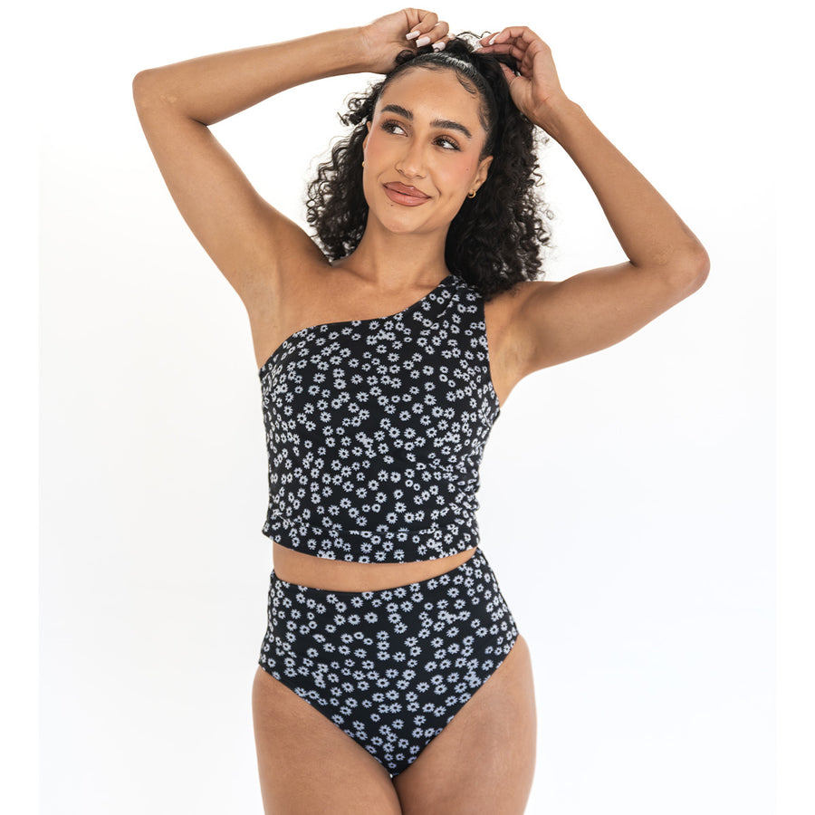 Alternate view of Single Shoulder Tankini Top by Janela Bay