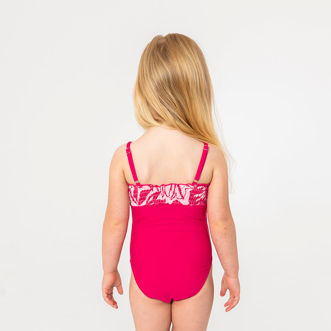 Smocked One Piece Swimsuit (Girls)