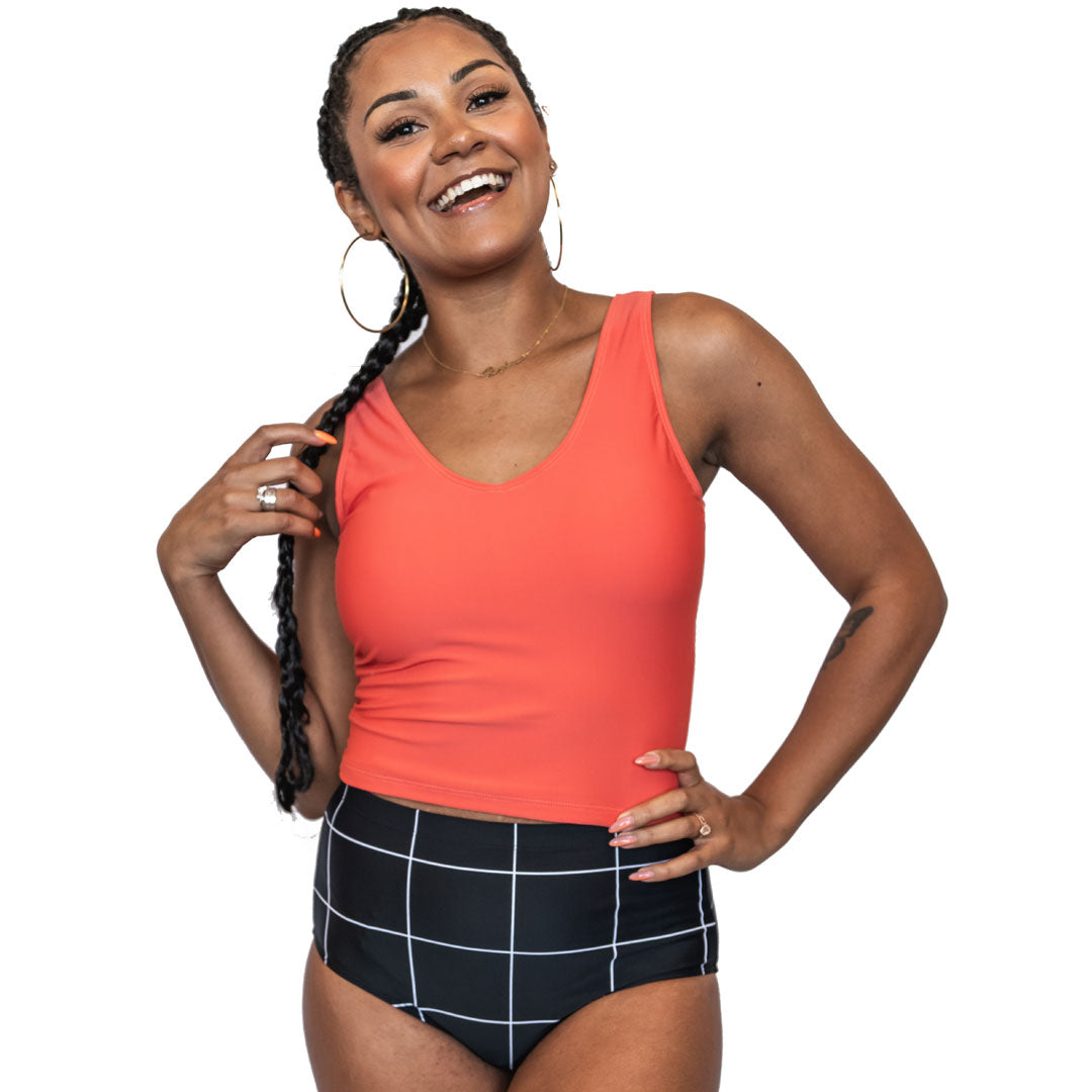 V Neck Tankini Top