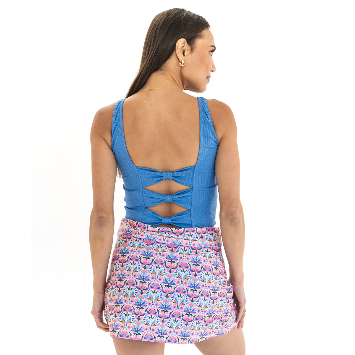 Triple Bow Back Tankini Top