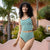 Spaghetti Strap Outline Tankini Top
