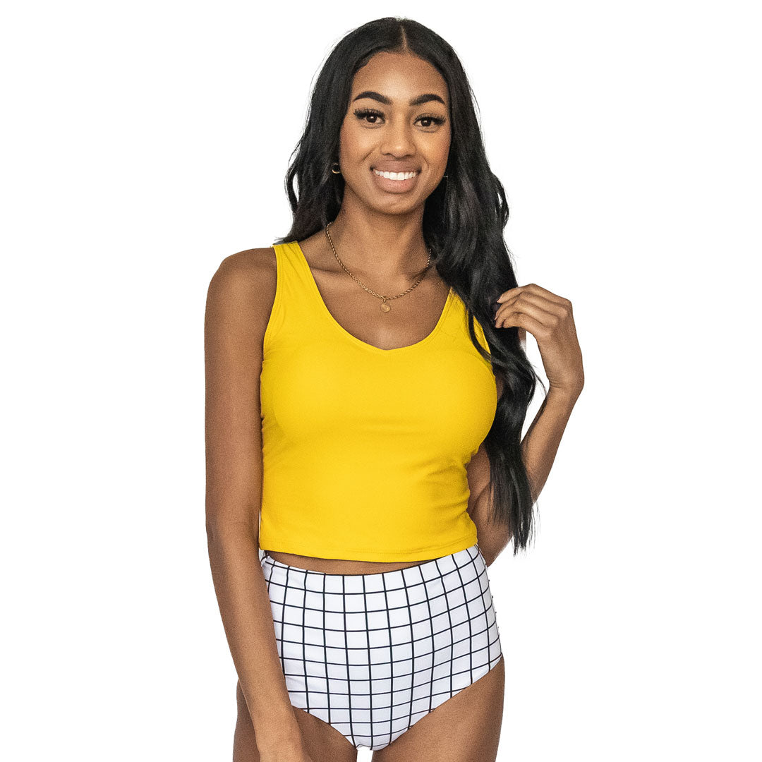 V Neck Tankini Top