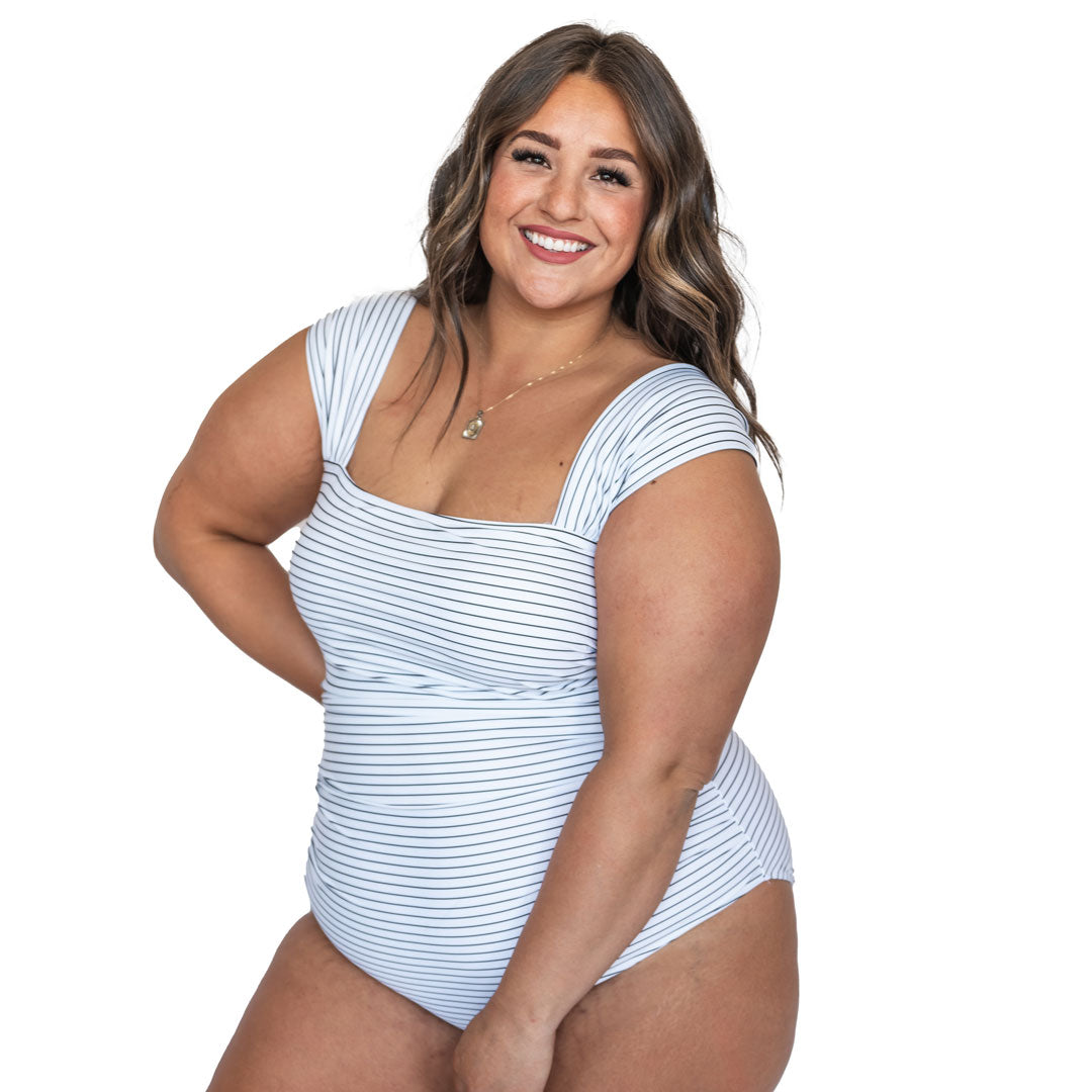 Thick Strap One Piece Swimsuit