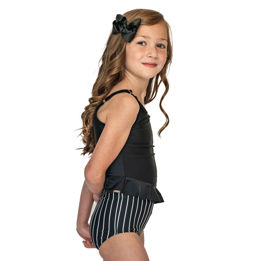 Scoop Neck Peplum Tankini Top (Girls)