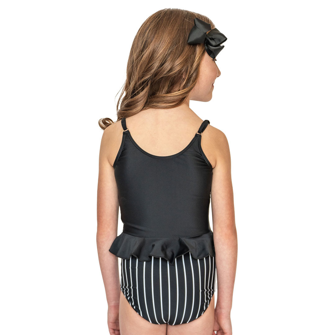 Scoop Neck Peplum Tankini Top (Girls)