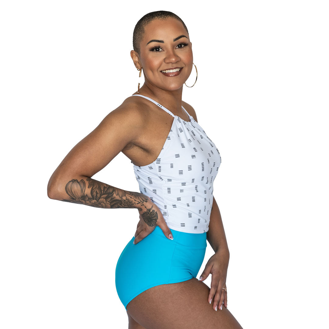 Seamless Waistband Bottoms, Bright Blue / XL, alternate product image by Janela Bay